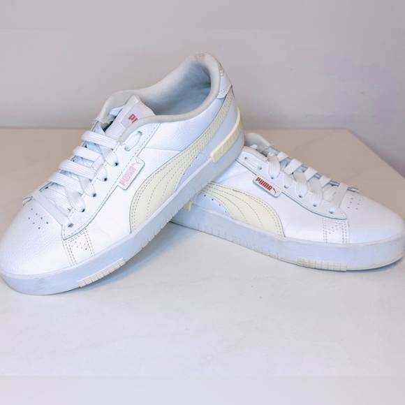 PUMA Womens Jada Renew Lace Up Sneakers Shoes Casual - White - Picture 9 of 11